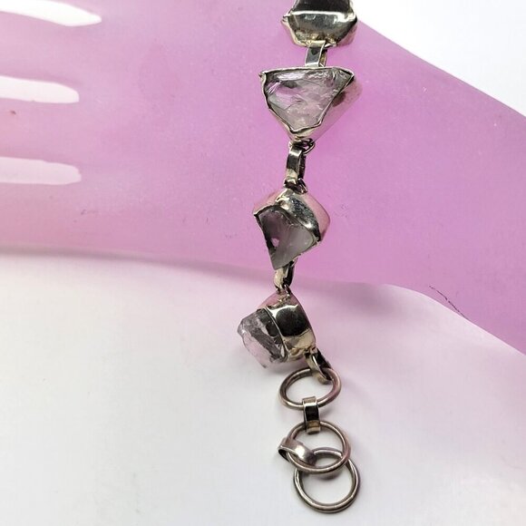 Green Amethyst Tone Gemstone Fashion Bracelet - Picture 2 of 11